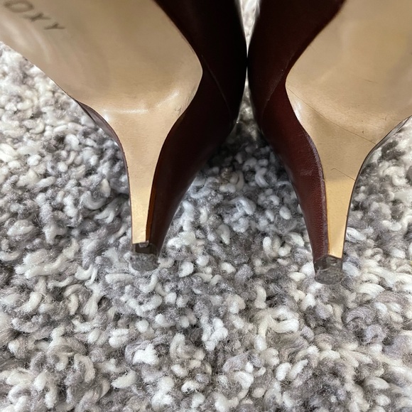 Almost new! Vintage L.J.S. for town shoes #099976 Brown leather stiletto size 7M - Picture 9 of 9